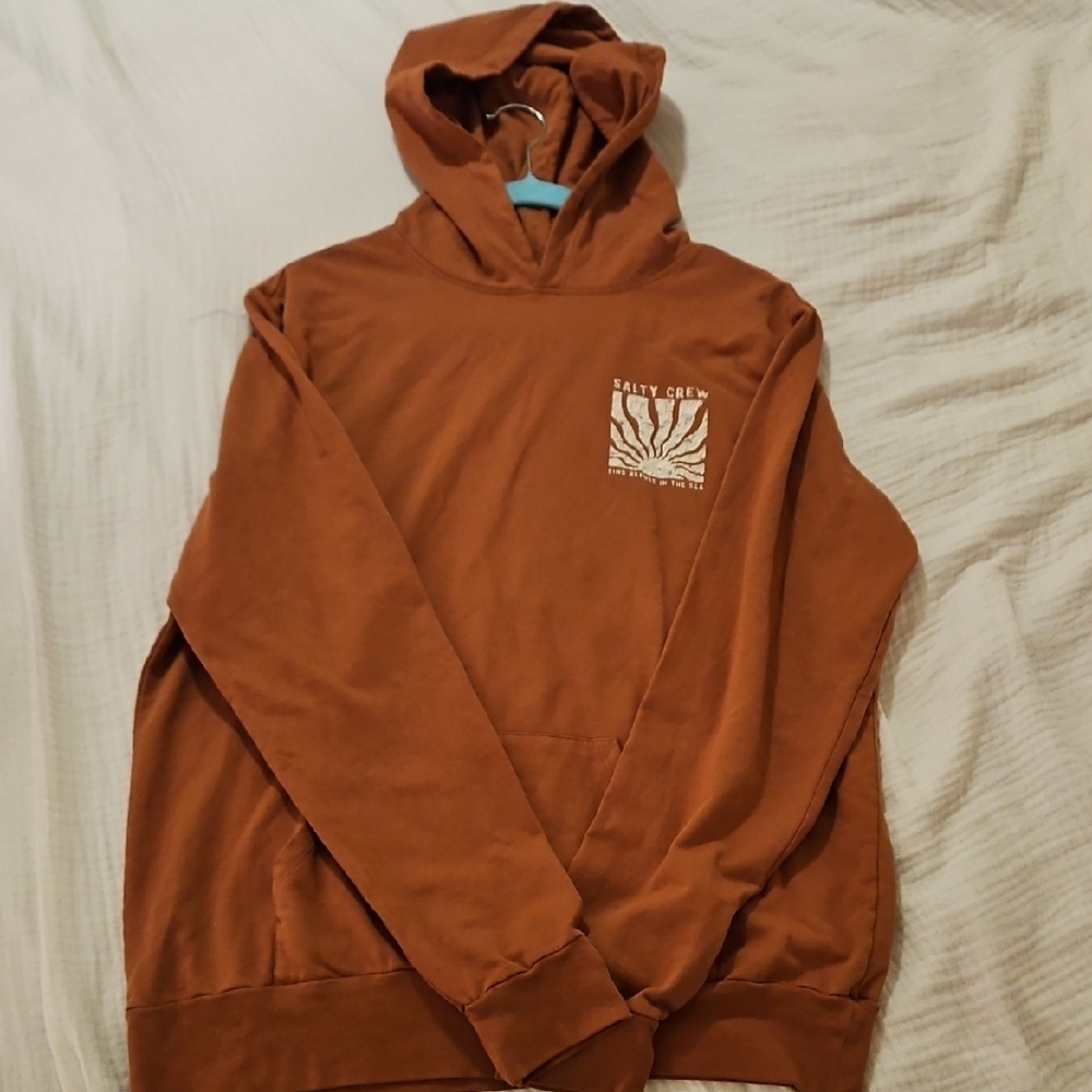 Womens Salty Crew Brown Sweatshirt Classic Pullover Hoodie